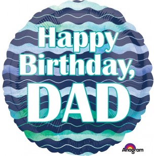 Happy Birthday Dad Waves Balloon Happy Birthday Dad Waves Balloon